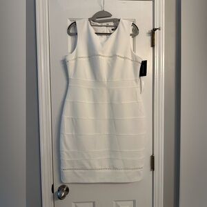Tommy Hilfiger White Sleeveless Dress